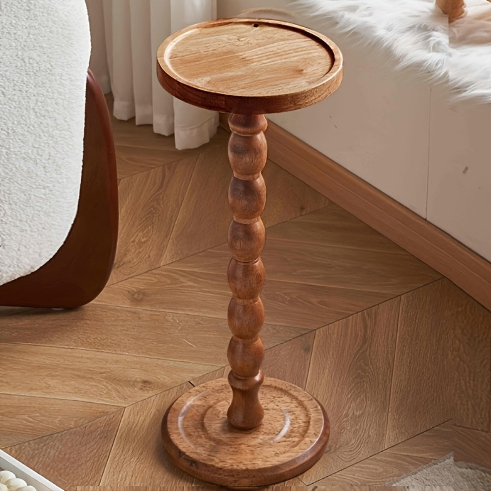 Solid Wood Side Table, Small Accent Table for Work, Display, and Everyday Use detail image - detail view 5