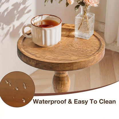 Solid Wood Side Table, Small Accent Table for Work, Display, and Everyday Use detail image - detail view 6