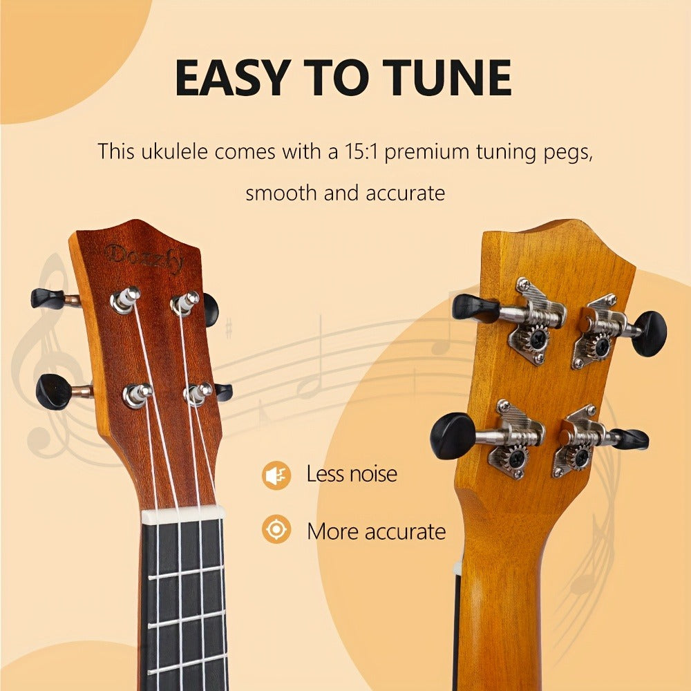 Soprano Ukulele, Beginner, Kit, Guitar for Lessons and Practice detail image - detail view 16