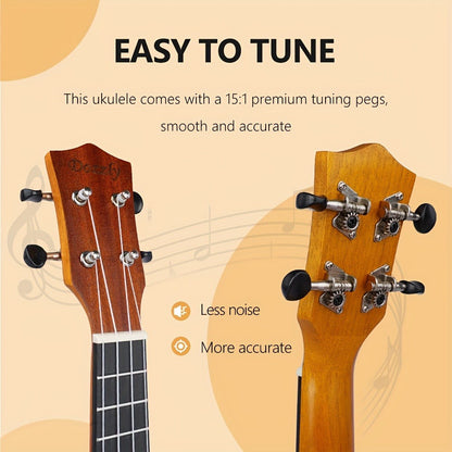 Soprano Ukulele, Beginner, Kit, Guitar for Lessons and Practice detail image - detail view 16