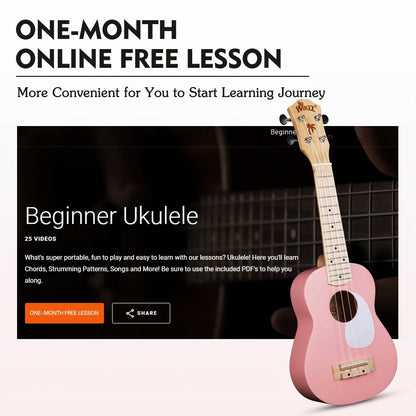 Soprano Ukulele, Portable, 21 Inch, WINZZ, TG-U2, Inch for Lessons and Practice detail image - detail view 17