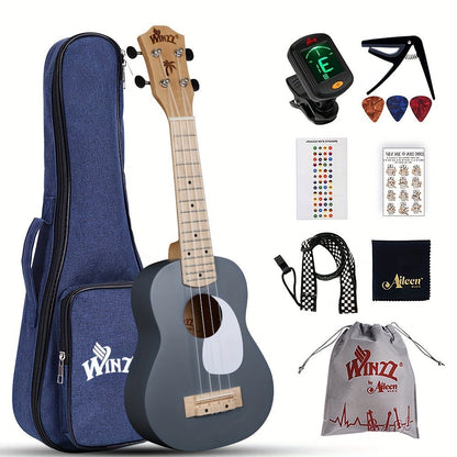 Soprano Ukulele, Portable, 21 Inch, WINZZ, TG-U2, Inch for Lessons and Practice detail image - detail view 6