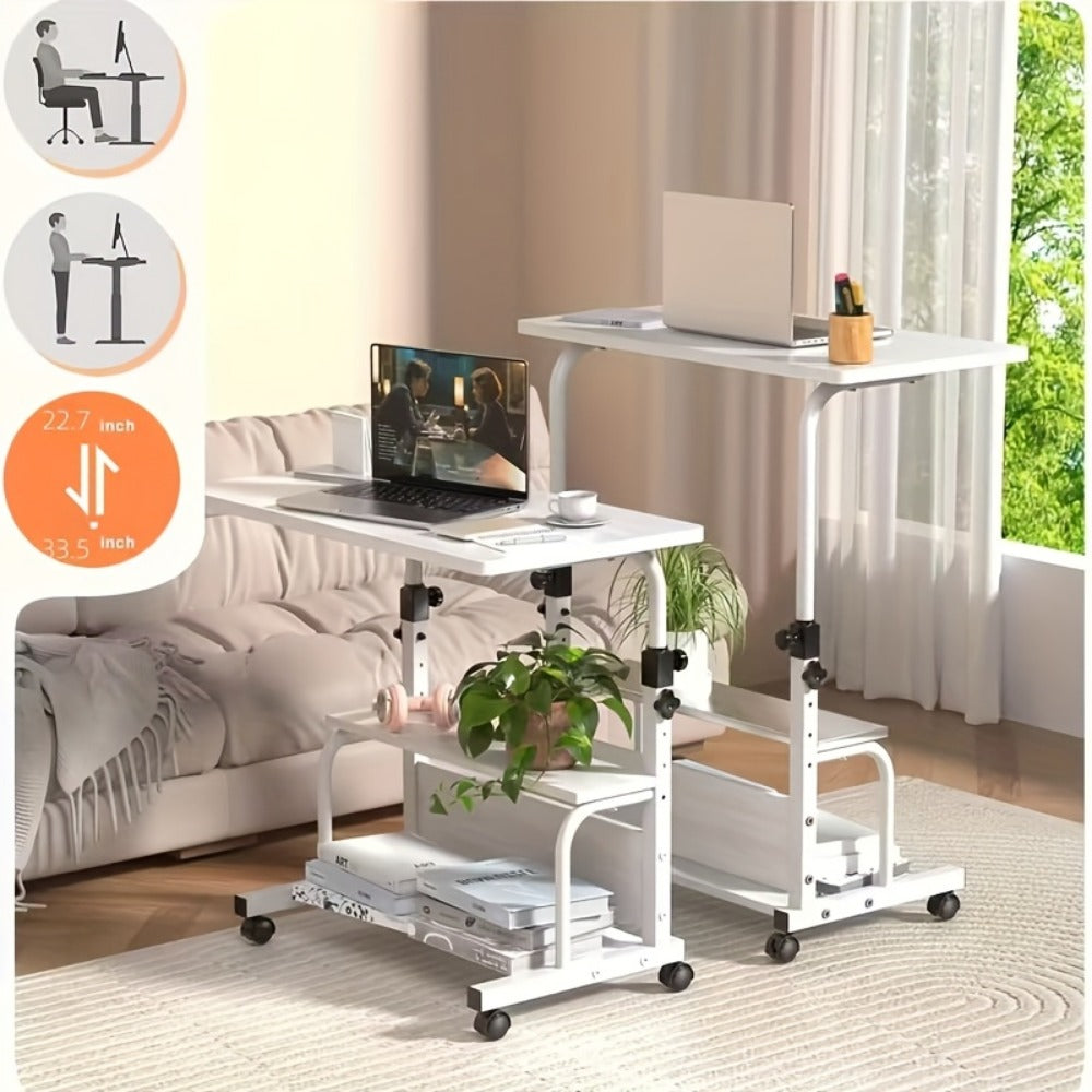 Space-Saving Computer Desk with Adjustable Height for Work, Display, and Everyday Use detail image - detail view 4