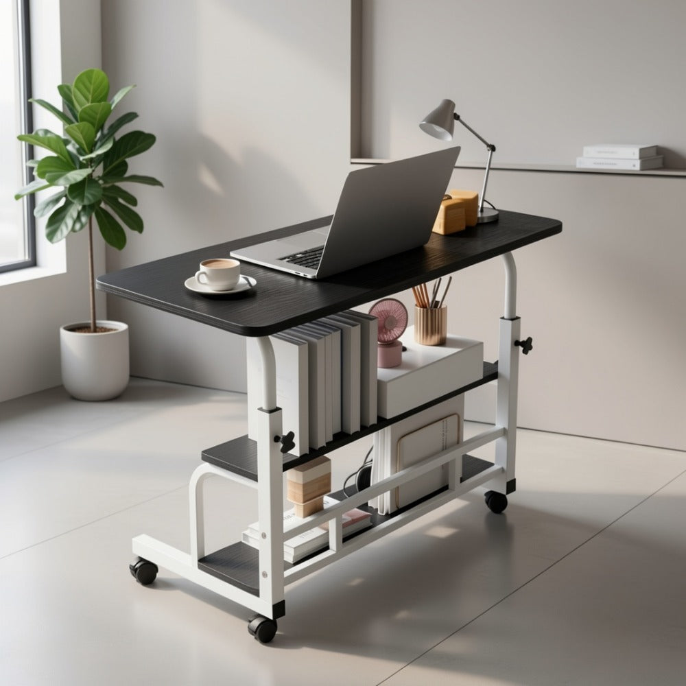 Space-Saving Computer Desk with Adjustable Height for Work, Display, and Everyday Use detail image - detail view 9