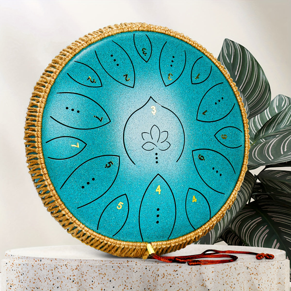Steel Tongue Drum, 13-Inch 15-Note shown in the Malachite Green option
