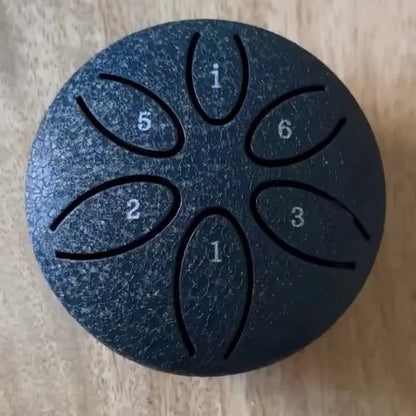 Steel Tongue Drum, 3-Inch 6-Tone Mini Set with Mallets and Learning Guide detail image - detail view 13