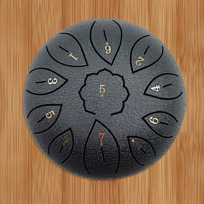 Steel Tongue Drum, 6-Inch 11-Note D Major Set with Bag and Drumsticks detail image - detail view 13