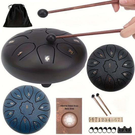 Steel Tongue Drum, 6-Inch 11-Note shown in the main product view