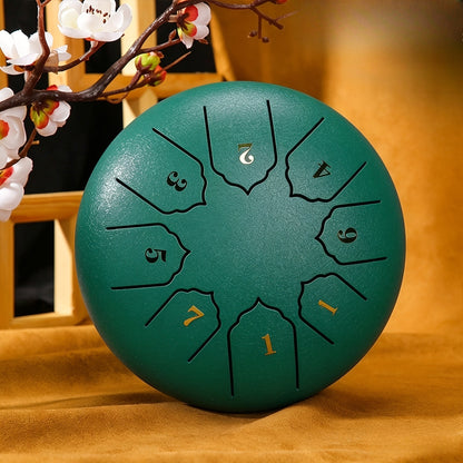 Steel Tongue Drum, 6-Inch 8-Note shown in the Lake Blue, 1 option