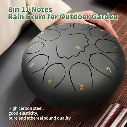 Steel Tongue Drum, 8-Inch 11-Tone Set with Bag, Mallets and Music Book detail image - detail view 13