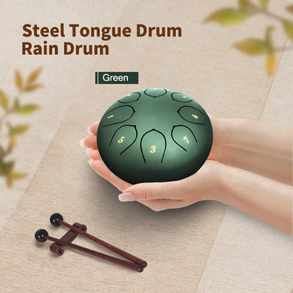 Steel Tongue Drum, 8-Inch 11-Tone Set with Bag, Mallets and Music Book detail image - detail view 16