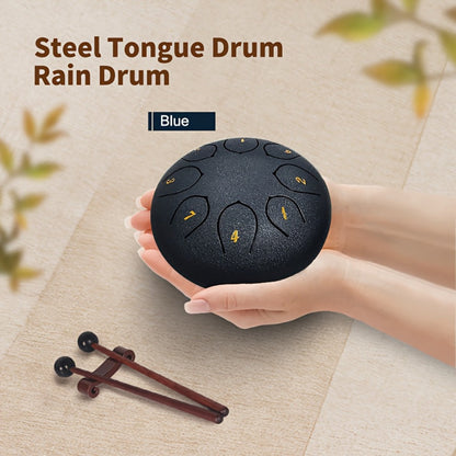 Steel Tongue Drum, 8-Inch 11-Tone Set with Bag, Mallets and Music Book detail image - detail view 3
