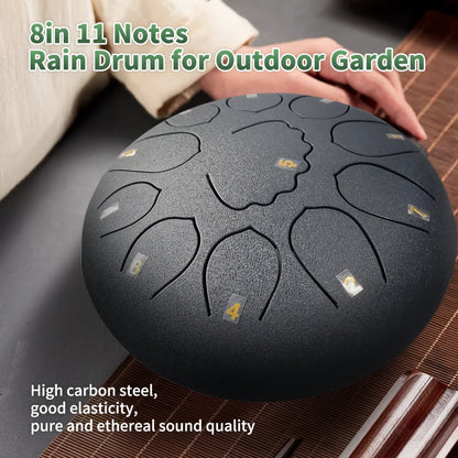 Steel Tongue Drum, 8-Inch 11-Note shown in the Navy Black option