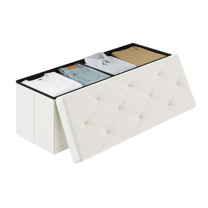 Storage Ottoman shown in the Beige, 43 inch option