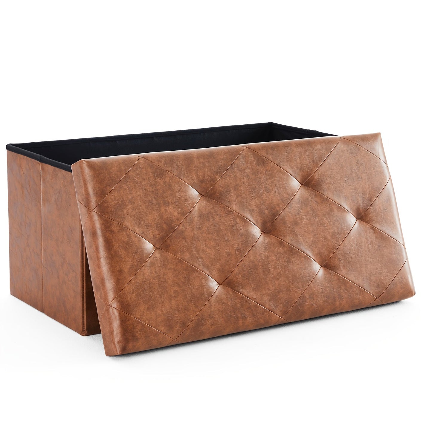 Storage Ottoman shown in the Brown, 30 Inch option