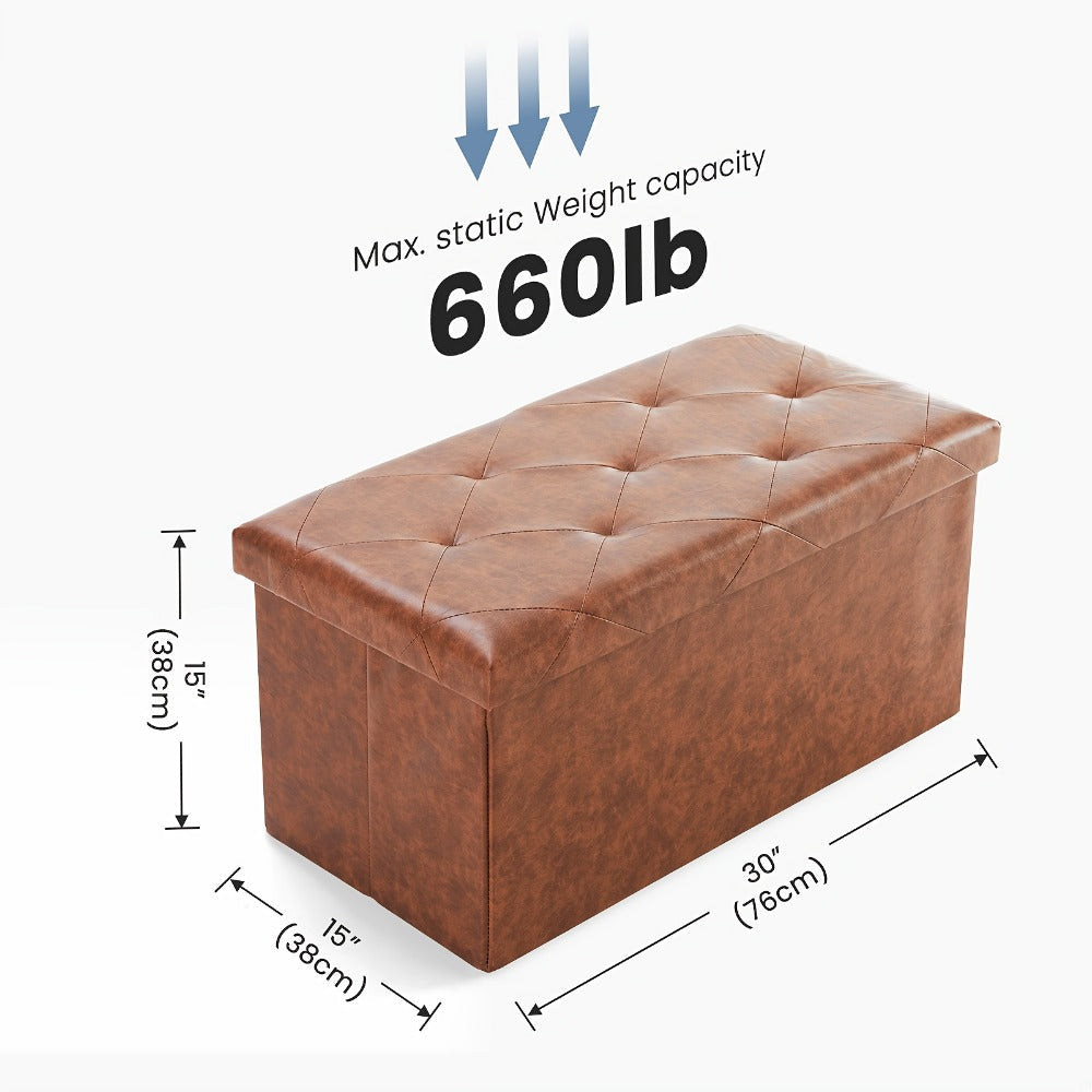 Storage Ottoman with Hidden Storage for Organized Everyday Storage in Living Room detail image - detail view 12