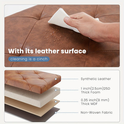 Storage Ottoman with Hidden Storage for Organized Everyday Storage in Living Room detail image - detail view 6