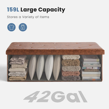 Storage Ottoman with Hidden Storage for Organized Everyday Storage in Living Room detail image - detail view 8
