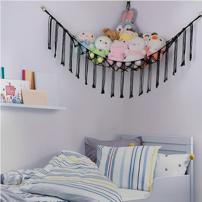 Stuffed Animal Storage Hammock with LED Lighting and Washable Cover detail image - detail view 10
