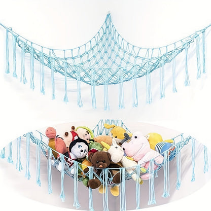 Stuffed Animal Storage Hammock with LED Lighting and Washable Cover detail image - detail view 11
