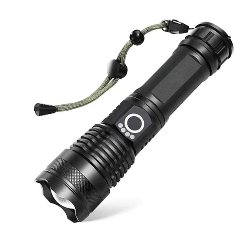 Tactical Flashlight – Military Grade LED, 5 Modes, IP65 Water Resistant