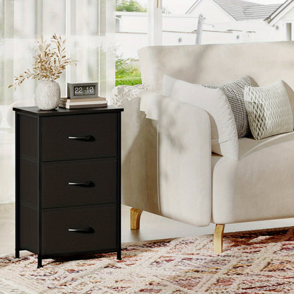 Dresser shown in the Black, 3 Drawers option