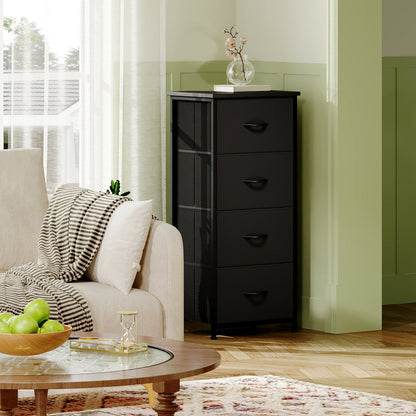 Dresser shown in the Black, 4 Drawers option