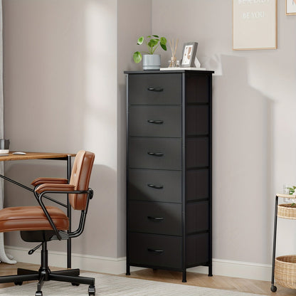 Dresser shown in the Black, 6 Drawers option