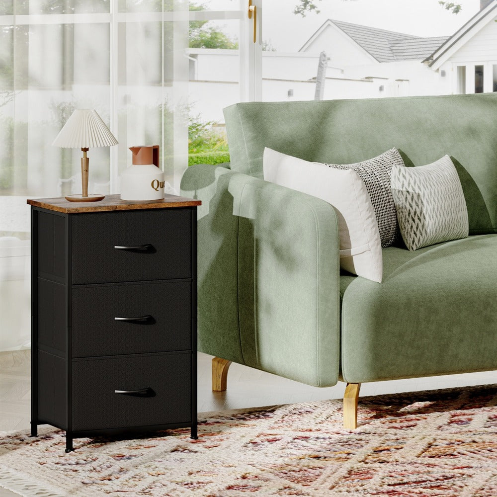 Tall Fabric Dresser with Multiple Color Options, Bedroom Drawer Chest detail image - detail view 16