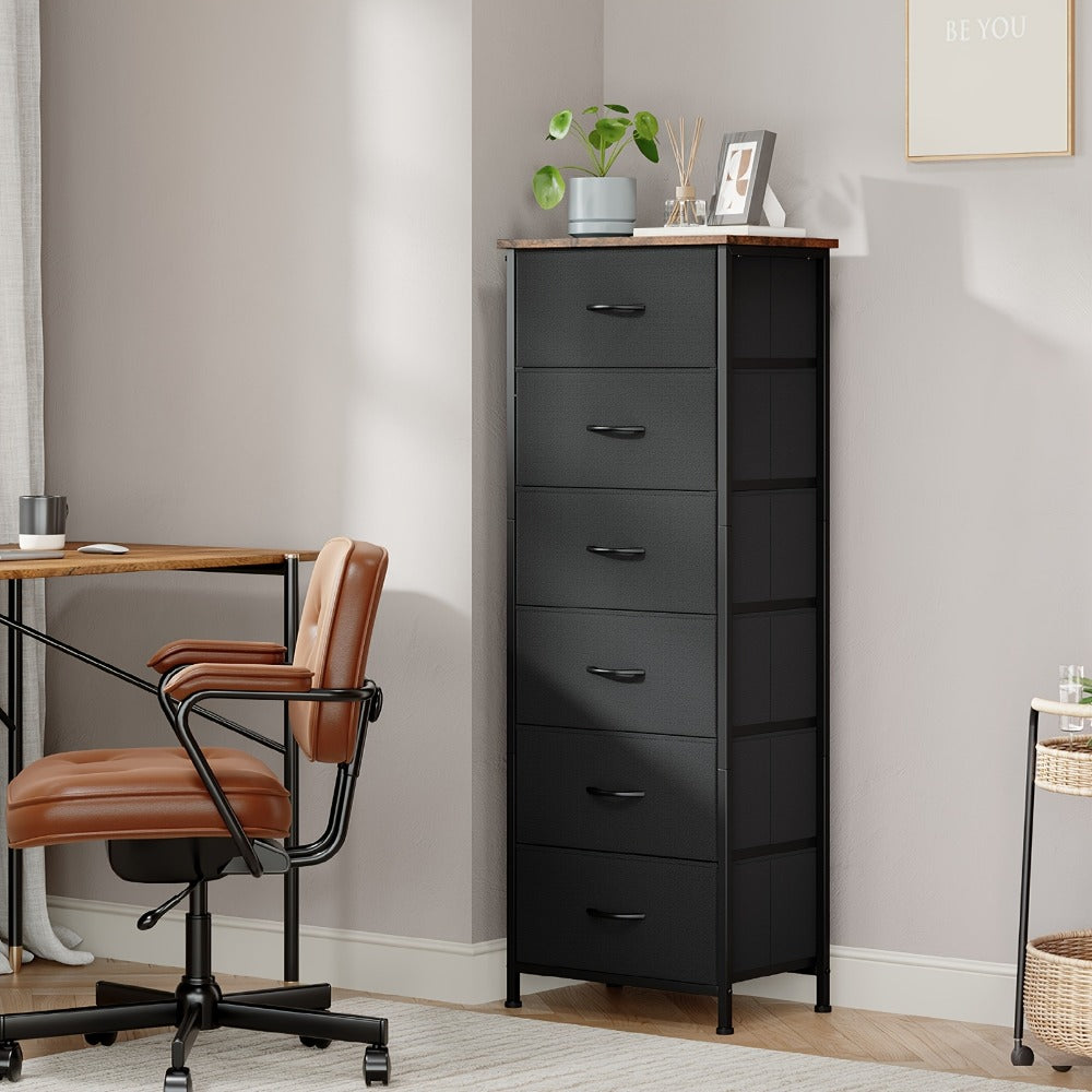 Tall Fabric Dresser with Multiple Color Options, Bedroom Drawer Chest detail image - detail view 19