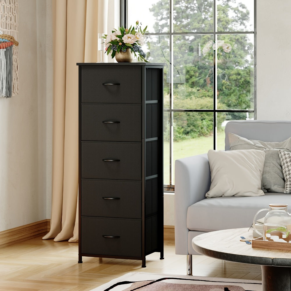 Tall Fabric Dresser with Multiple Color Options, Bedroom Drawer Chest detail image - detail view 22