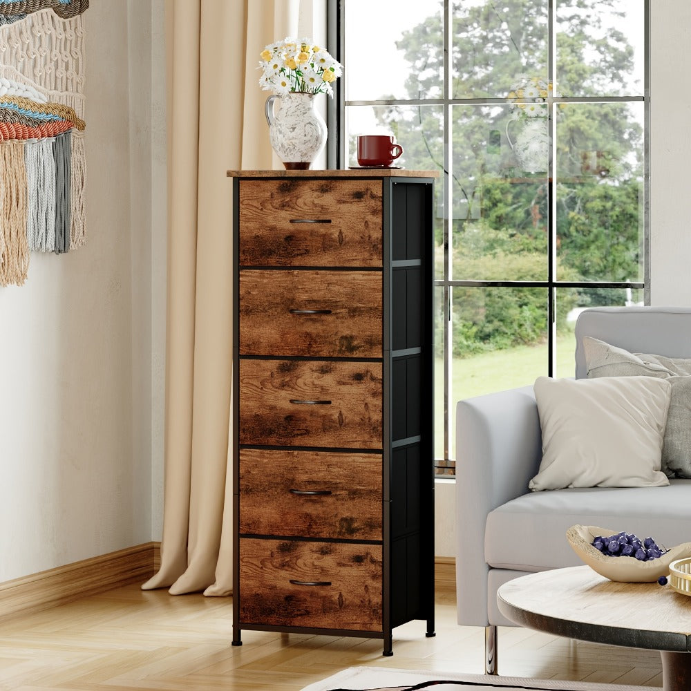 Tall Fabric Dresser with Multiple Color Options, Bedroom Drawer Chest detail image - detail view 26