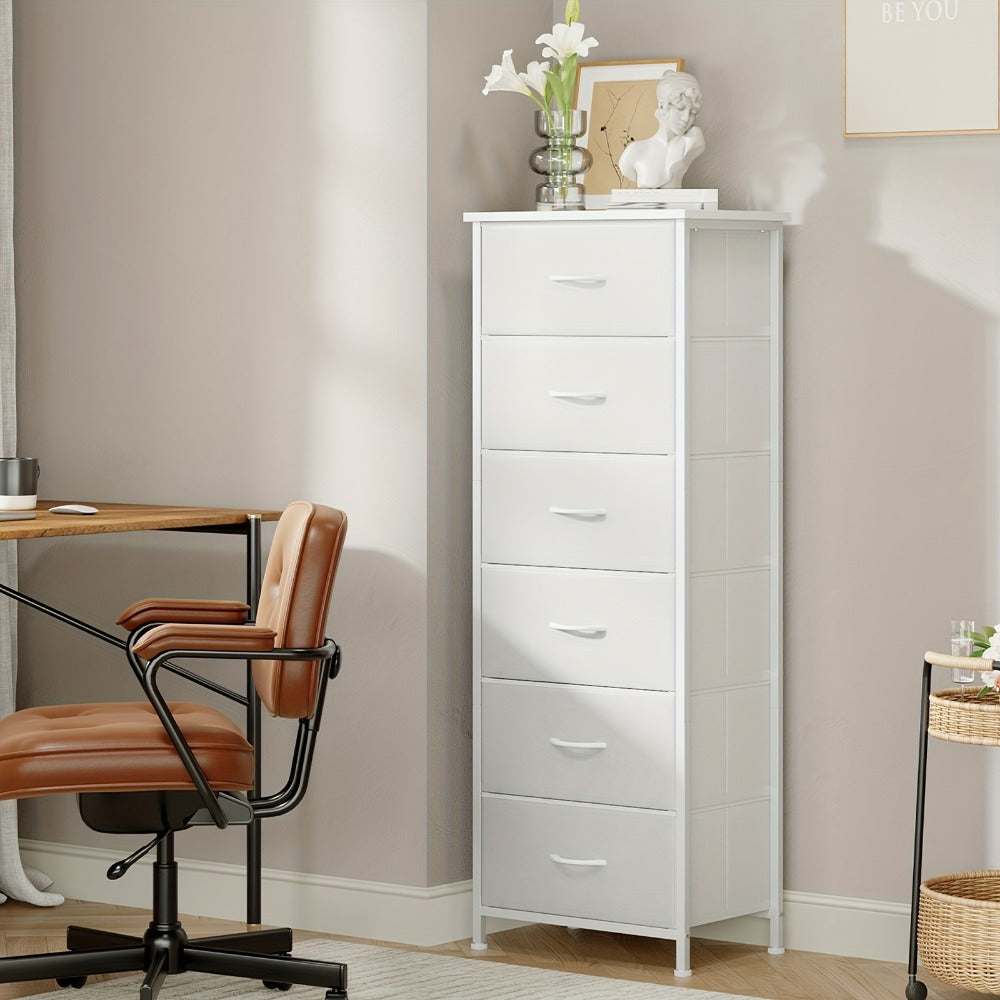 Tall Fabric Dresser with Multiple Color Options, Bedroom Drawer Chest detail image - detail view 30