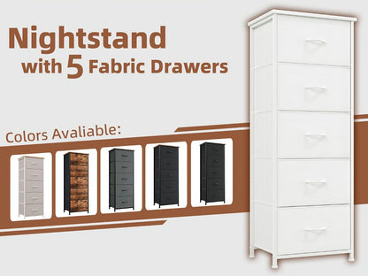Tall Fabric Dresser with Multiple Color Options, Bedroom Drawer Chest detail image - detail view 31