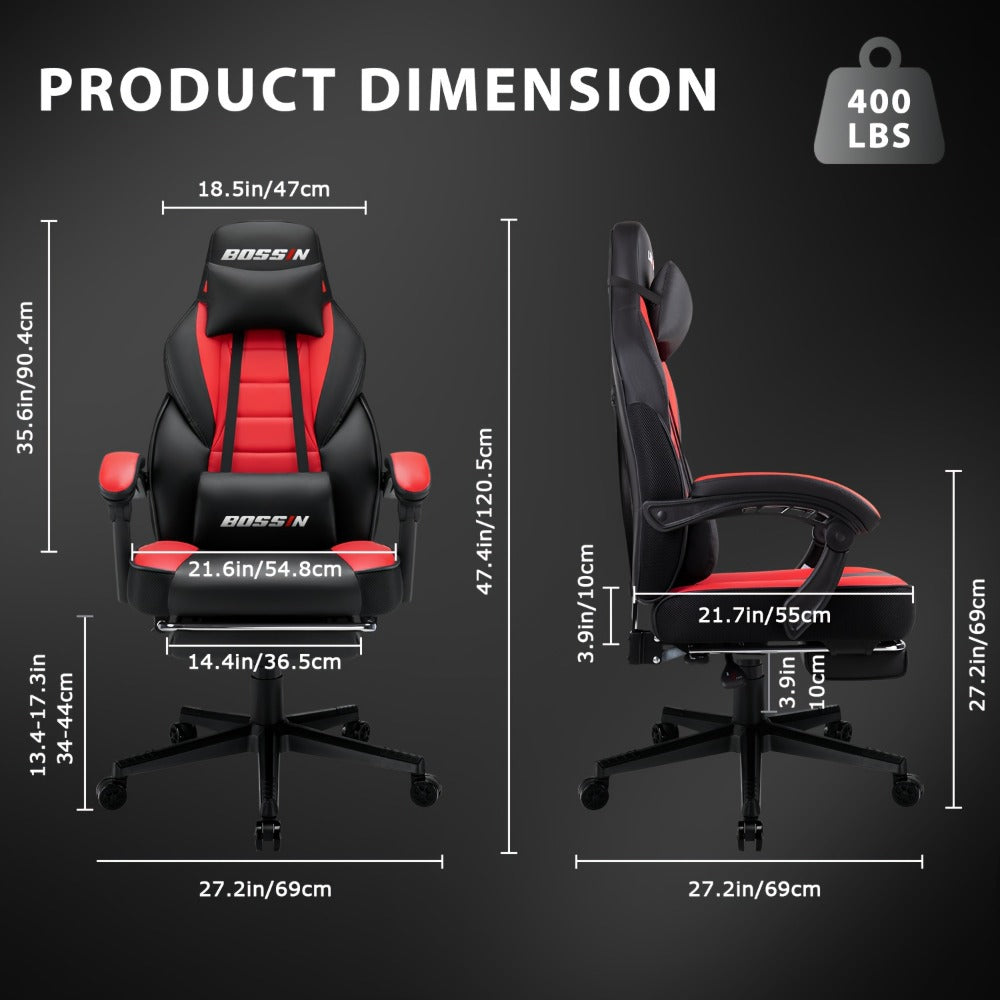 Tall Gaming Chair, High-Back Gaming Seat for Comfortable Everyday Seating in Home Office detail image - detail view 3
