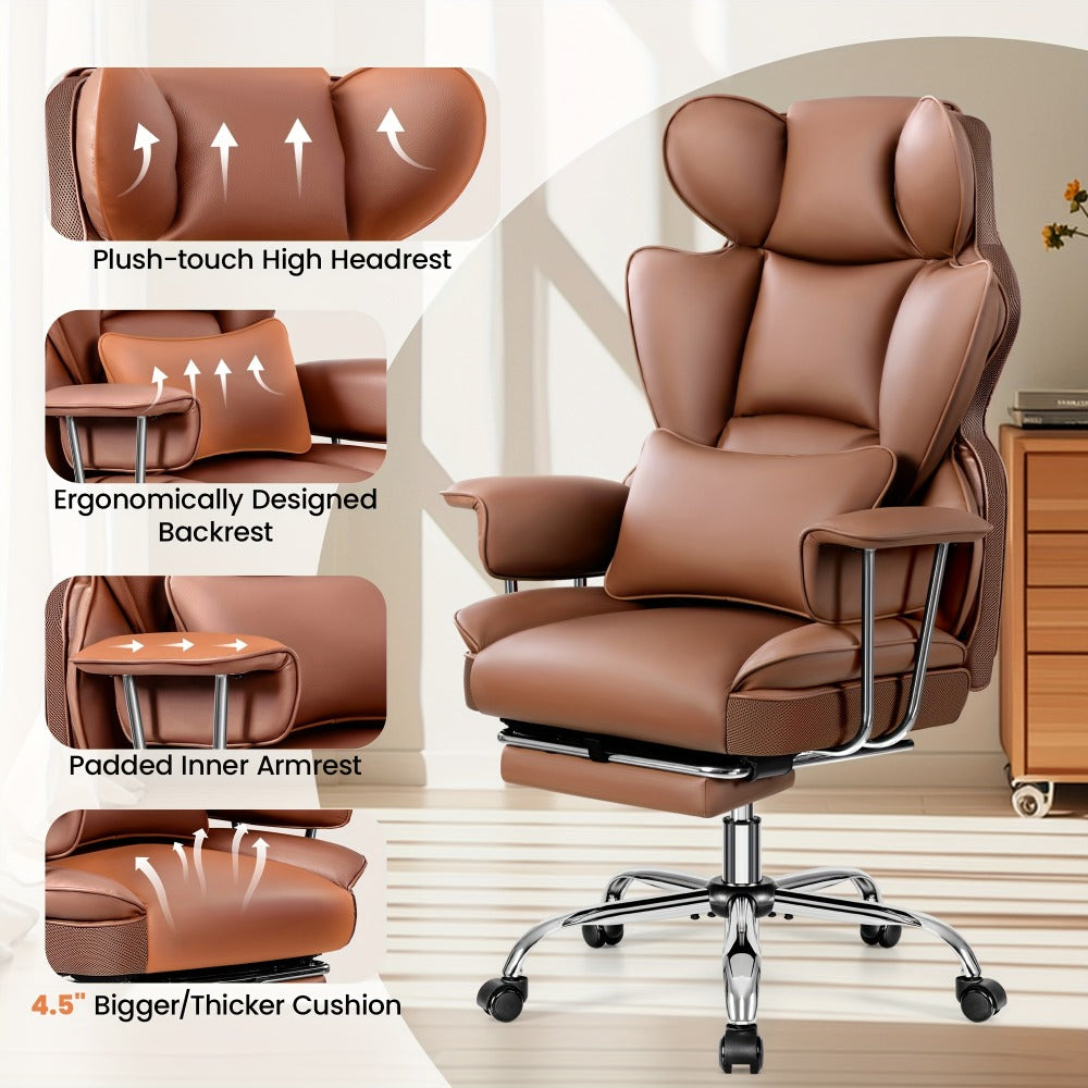 Tall Heavy-Duty Office Chair, Home Office Task Chair for Comfortable Everyday Seating detail image - detail view 5
