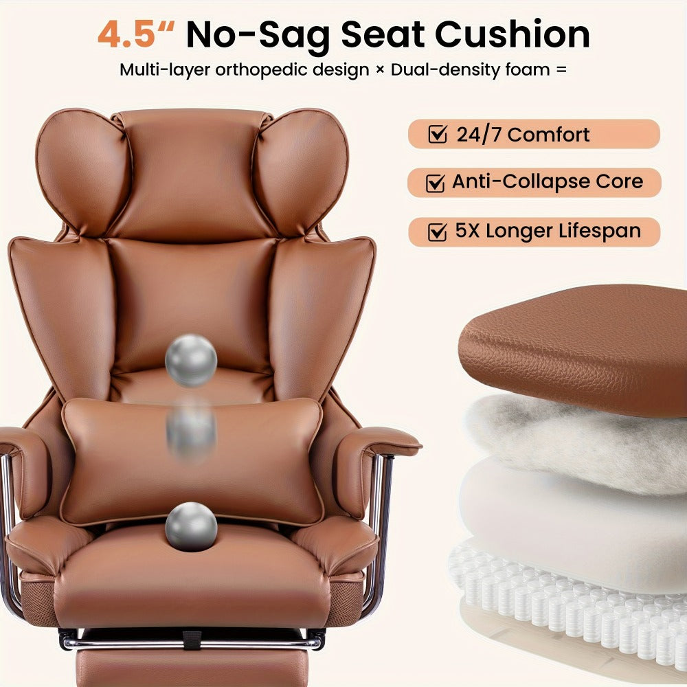 Tall Heavy-Duty Office Chair, Home Office Task Chair for Comfortable Everyday Seating detail image - detail view 6