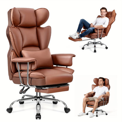 Office Chair, Big & Tall Executive with Footrest - 500 lbs Heavy Duty Ergonomic High Back shown in the main product view