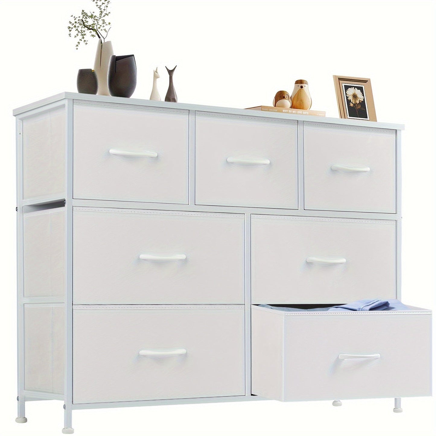 Storage Tower shown in the White, 7 draws option