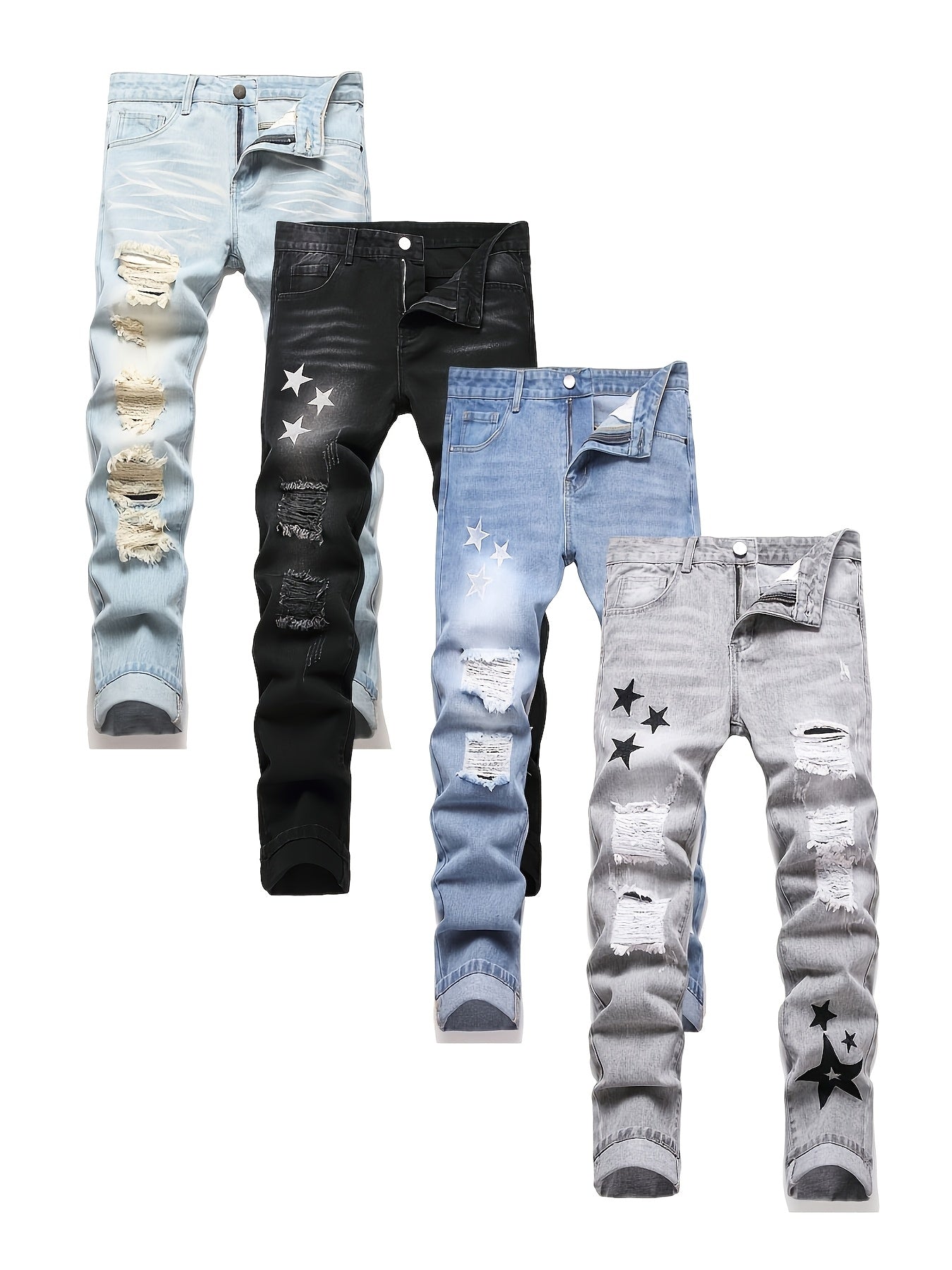 Grey Slim-Fit Jeans - product view 9