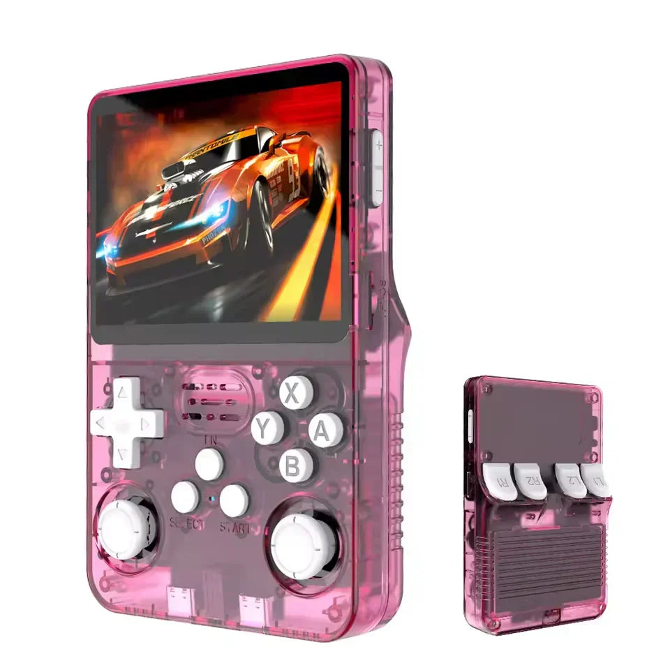 R36S Handheld Game Console – 3.5" IPS RK3326 Retro Emulator 20+ Systems 64GB 128GB Plug and Play 6hr Battery 18 Colors PS1 NES SNES GBA N64 SEGA