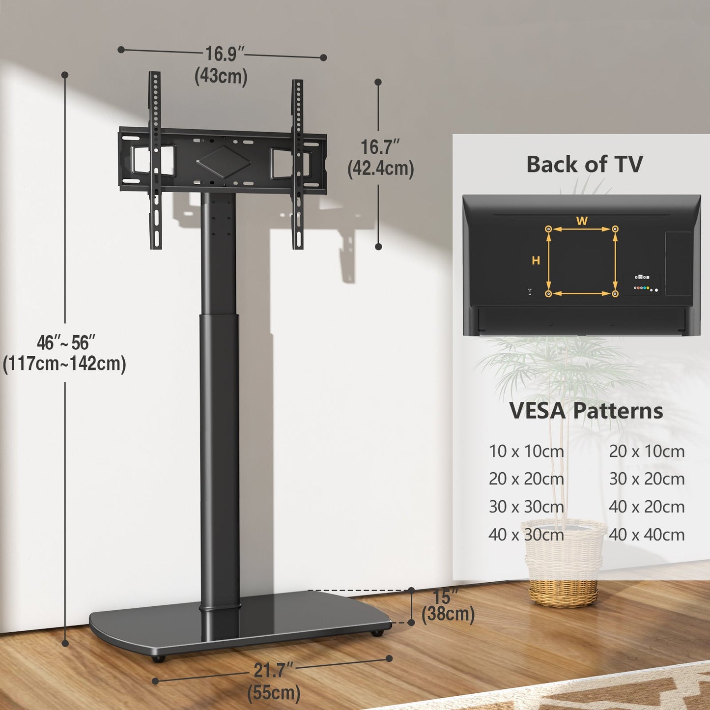 TV Stand with Adjustable Height for Practical Everyday Home Use detail image - detail view 17