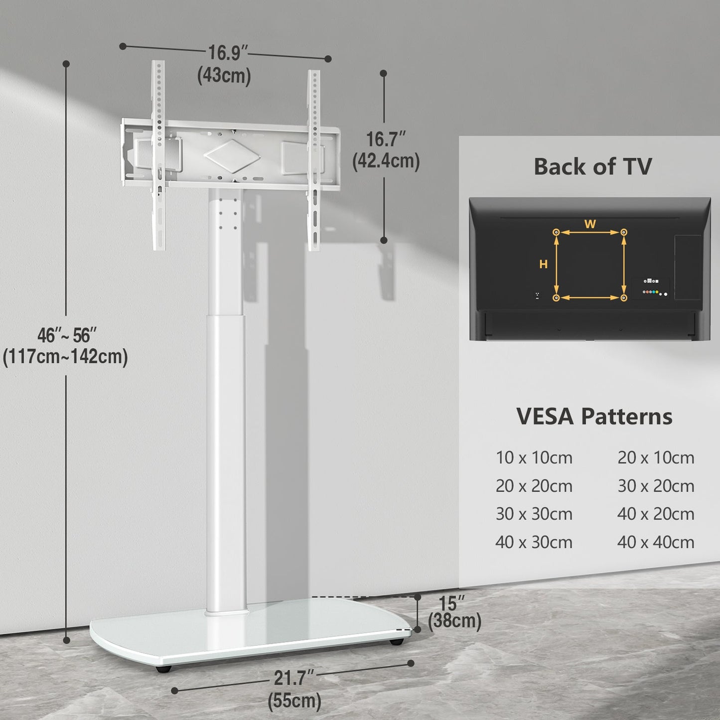 TV Stand with Adjustable Height for Practical Everyday Home Use detail image - detail view 3