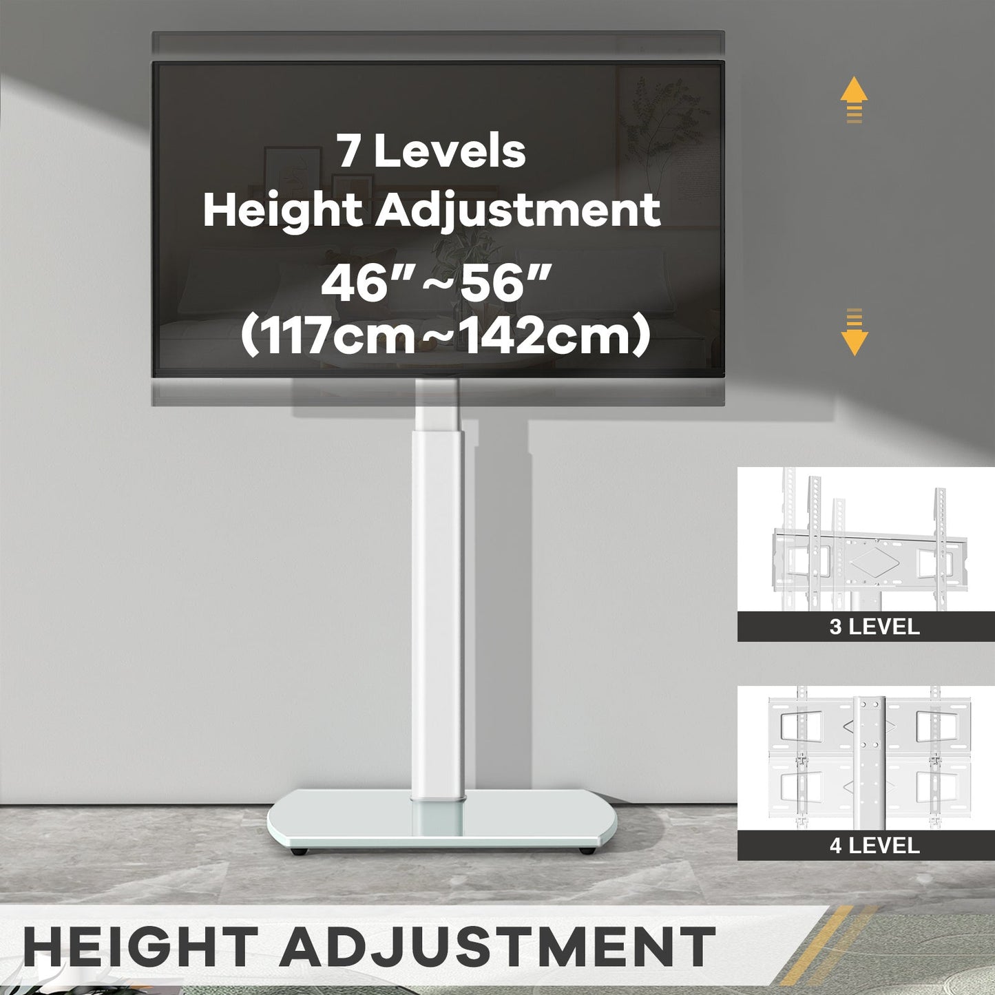 TV Stand with Adjustable Height for Practical Everyday Home Use detail image - detail view 5