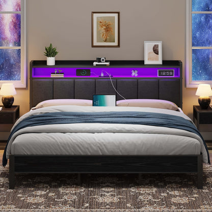 Bed Frame shown in the Grey, King option