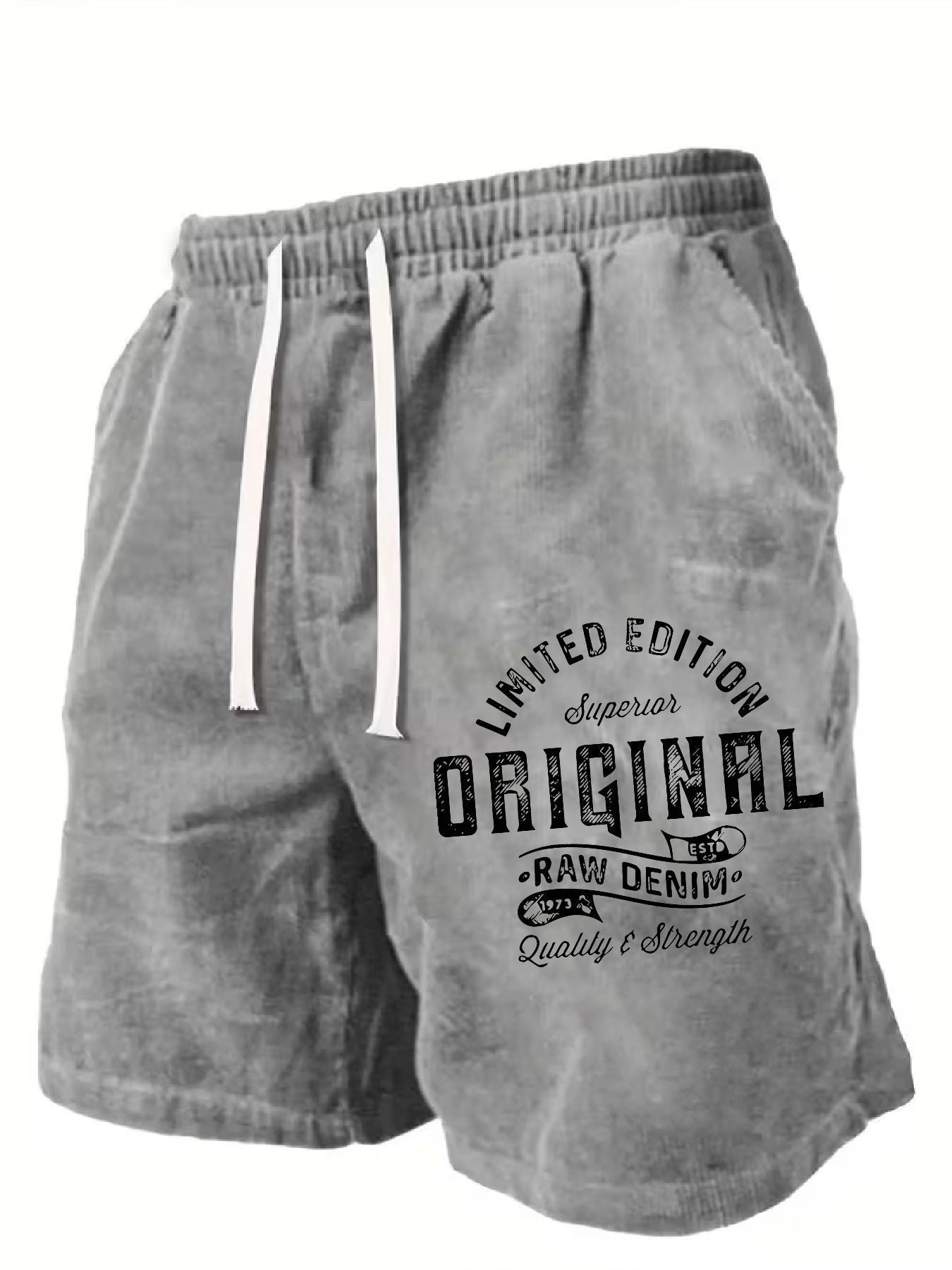 Black Cotton Floral Printed Shorts - product view 31