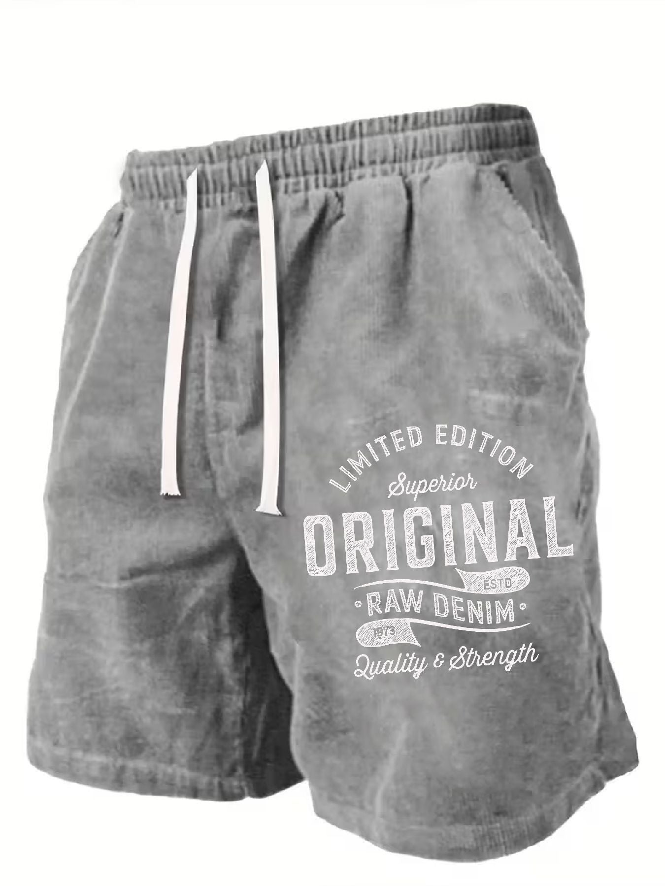 Rose Red Cotton Printed Shorts - product view 22