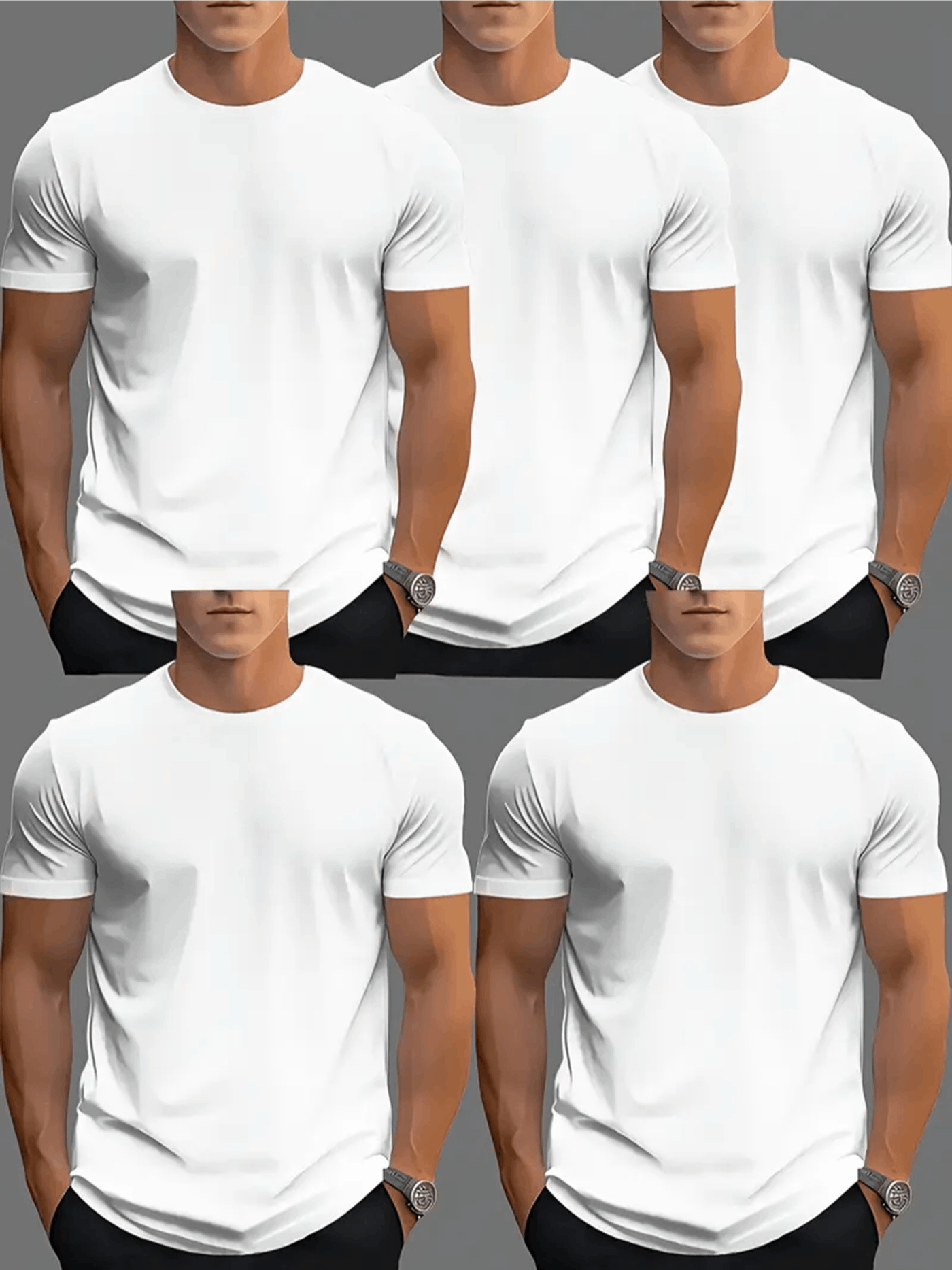 Women's Black Cotton Short-Sleeve T-Shirt - product view 6