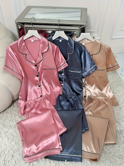 Unisex Pajama Set - Satin Style 61189