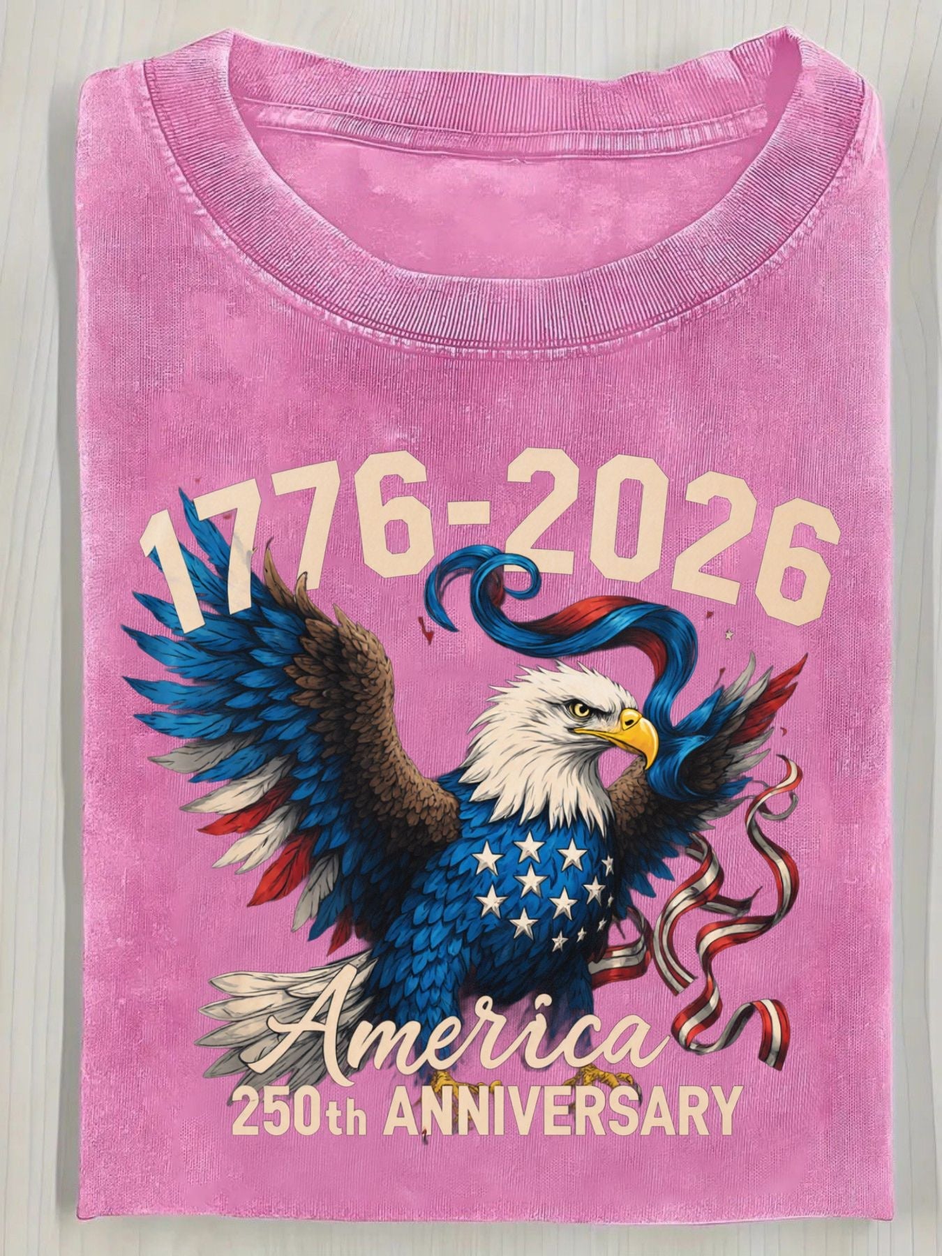 Unisex's American Flag T-Shirt - Short Sleeve 723429